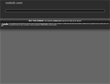 Tablet Screenshot of codedr.com